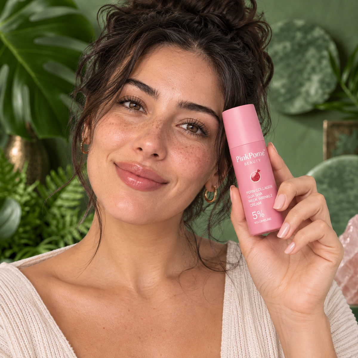 PinkPome skincare application