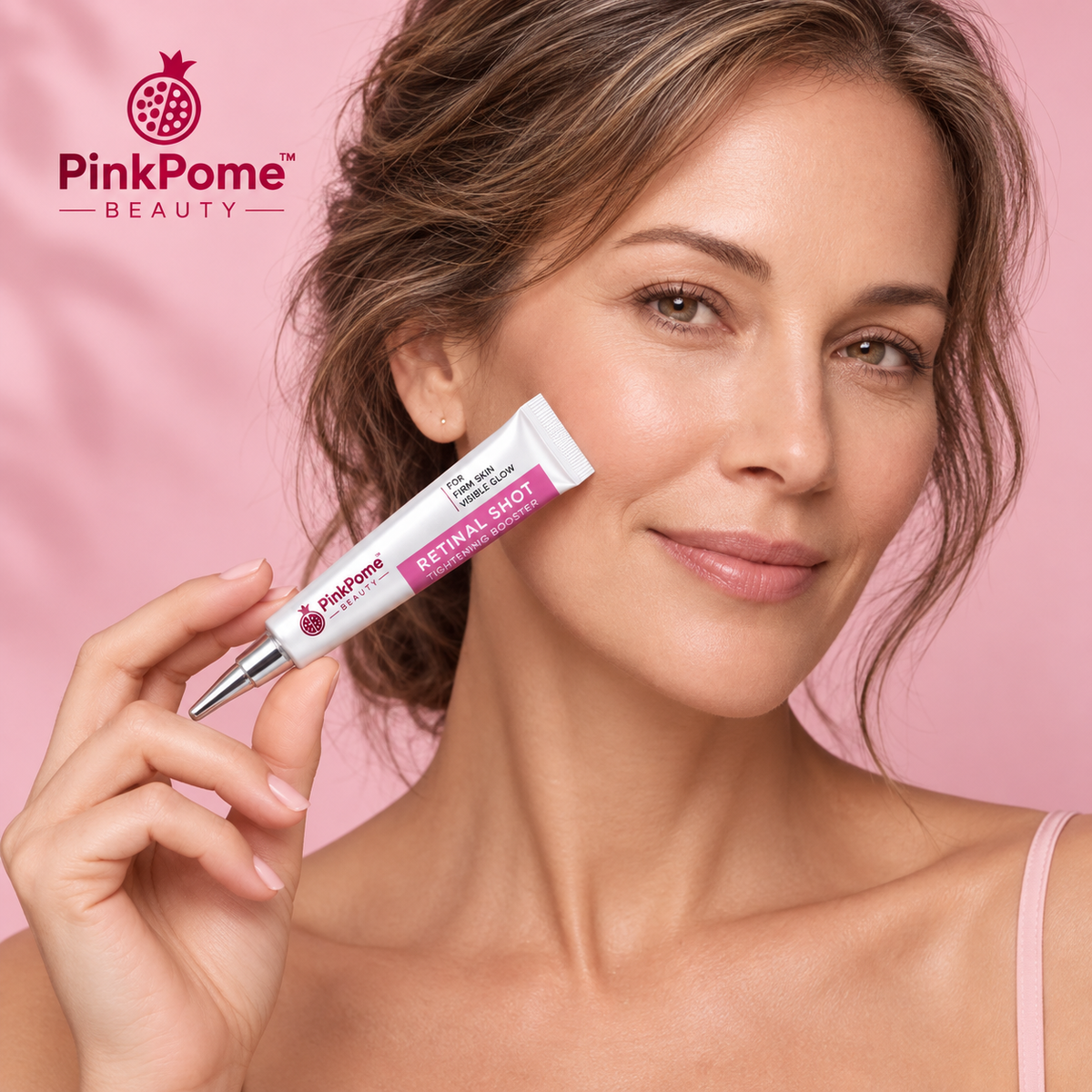 PinkPome skincare application